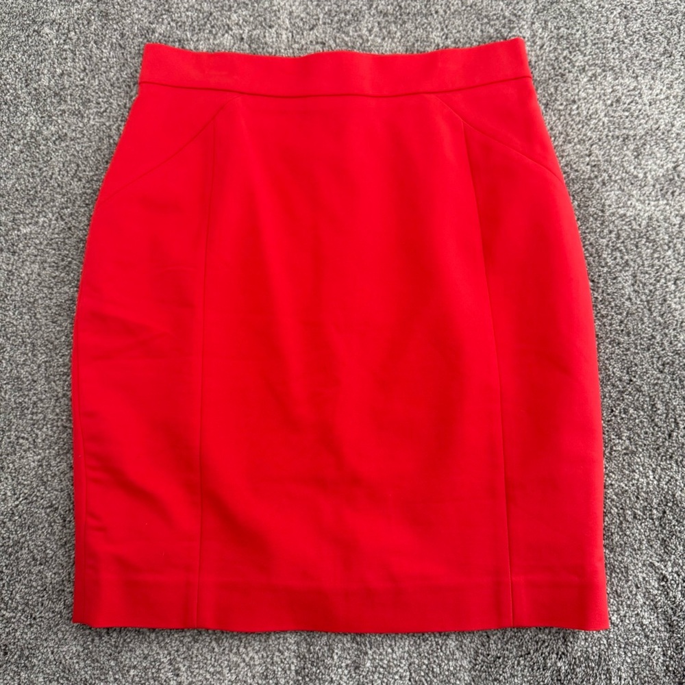 Last Chance-H&M Vibrant Red Pencil Skirt
